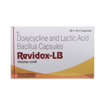 Revidox-LB 100 Capsule (Doxycycline & Lactic Acid Bacillus Capsules)