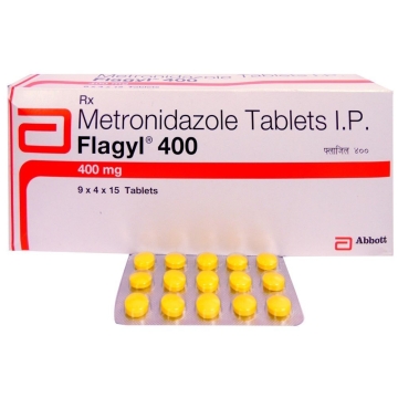 Flagyl 400 mg Tablet (Metronidazole Tablets I.P. 400 mg)