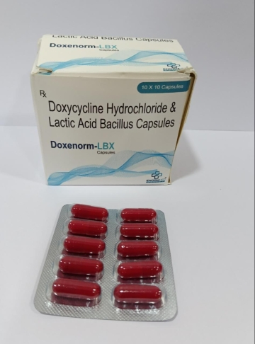 Doxenorm-LBX Capsules (Doxycycline Hydrochloride & Lactic Acid Bacillus Capsules)